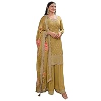Wedding Reception Wear Indian Pakistani Designer Salwar Kameez Plazzo with Dupatta Dresses
