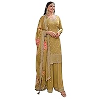 Indian Women's Wear Palazzo Suits Pakistani Designer Ready to Wear Salwar Kameez Dress