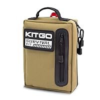 Emergency Survival & First Aid Kit & Tourniquet - 250 PCS Go Bugout Bag  Survival Gears with Compass Flashlight Shovel - Tactical Military Grade EDC