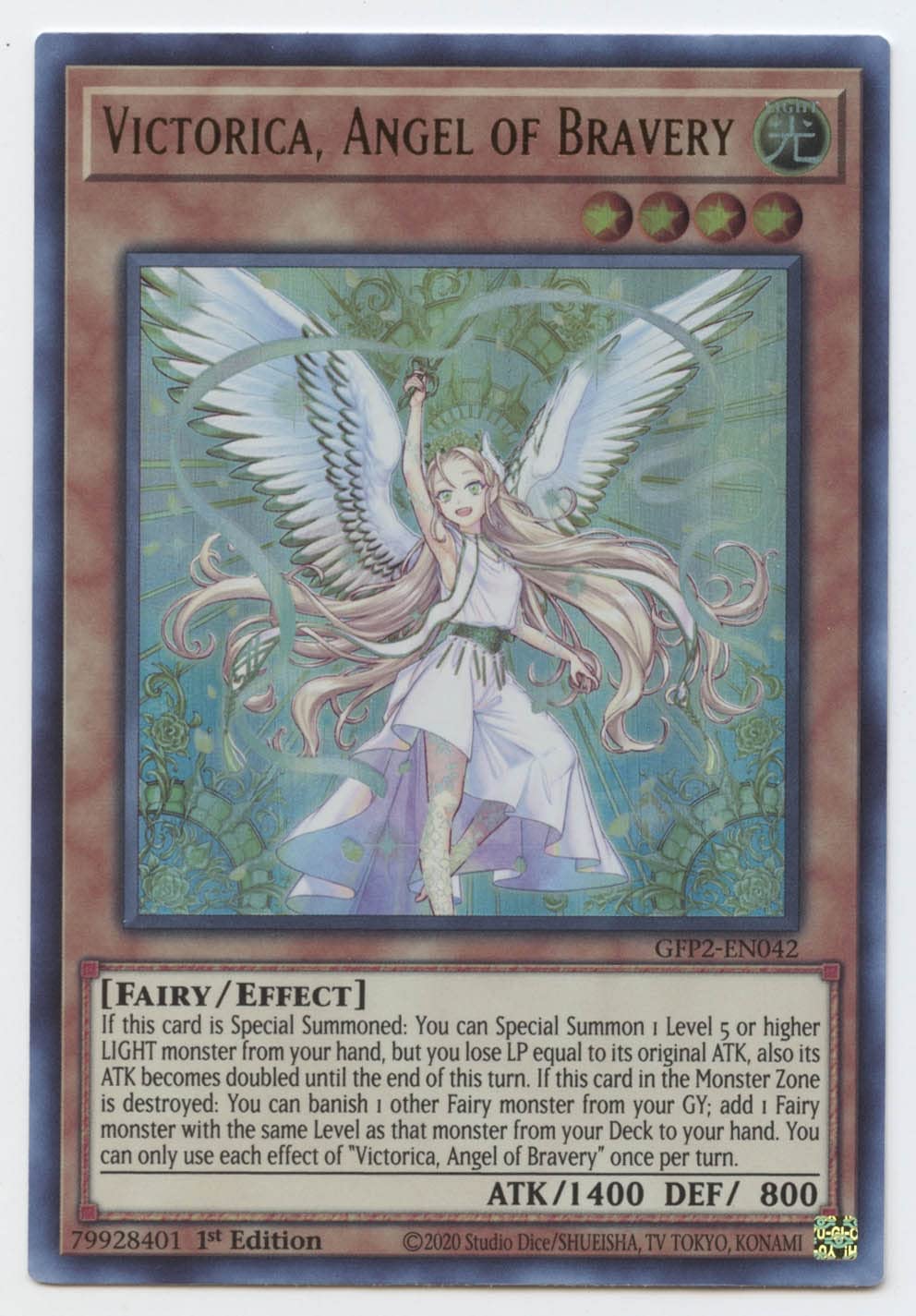 Victorica, Angel of Bravery - GFP2-EN042 - Ultra Rare - 1st Edition