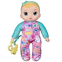 Soft ‘n Cute Doll, Blonde Hair, 11-Inch First Baby Doll Toy, Washable Soft Doll, Toddlers Kids 18 Months and Up, Teether Accessory