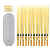 Beeswax Ear Candles Wax Removal，12Pack Earwax Removal，Cleaning Tool with Box Sets