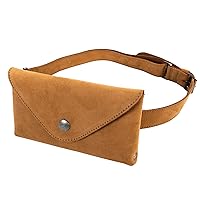 Hide & Drink, Waist Pouch, Fanny Pack, Medieval Bag, Vintage Purse, Phone Holder Cable Case, Easy Travel for Digital Nomads, Full Grain Leather, Handmade, Old Tobacco