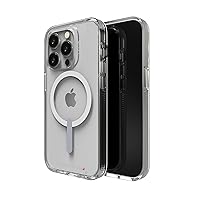 ZAGG Gear4 Crystal Palace Snap Case - Clear iPhone Case, D30 Drop Protection (13ft/4m), Anti-Yellowing Properties, Edge-to-Edge Protection, Magsafe Compatible iPhone 14 Pro Case