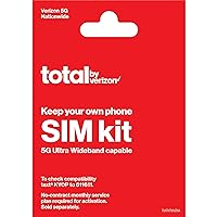 Total By Verizon BYOP Sim Kit (Verizon Network), No Airtime - Prepaid (Locked) I