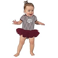 Newborn Baby Girl Bodysuit Creeper Onesie Polka Dot Tutu Skirt Dress College Licensed
