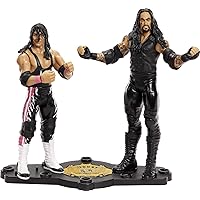 WWE Bret “Hit Man” Hart vs Undertaker Championship Showdown 2-Pack 6-inch Action Figures Friday Night Smackdown Battle Pack for Ages 6 Years Old & Up