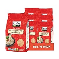 Organic Brown Rice Pho Noodles - 8 oz, Pack of 6 - Easy-to-Make Noodles - Gluten Free, Vegan, Kosher - 48 Total Servings…