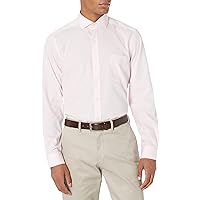 Buttoned Down Men's Tailored Fit Solid Non-Iron Dress Shirt No Pocket Cutaway Collar