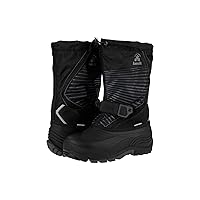 Kamik Kids Unisex Snowfall Insulated Winter Boot,BLACK/CHARCOAL,9T