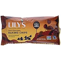 Lily's Sweets, Dark Chocolate Baking Chips, 9 Ounce
