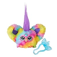 Furby Furblets Ray-Vee Mini Friend, 45+ Sounds, Electronica Music & Furbish Phrases, Electronic Plush Toys for Girls & Boys 6 Years & Up, Rainbow