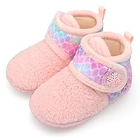 FEETCITY Baby Booties Girls Boys Infant Slippers First Walkers Shoes Warm Socks Newborn Crib Shoes