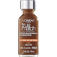 Makeup True Match Super-Blendable Liquid Foundation, Milk Chocolate N10, 1 Fl Oz,1 Count