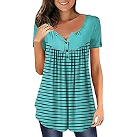 Spring Tops for Women Womens Blouse White Crop Tops for Women Womens Dressy Tops Blouses Plus Size Womens Tops Shirts Tops for Women Sexy Casual T Shirts for Women Business Turquoise XL
