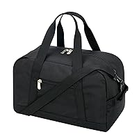 Small Gym Bag 14 inch lightweight Carry On Mini Duffel Bag for Travel Sport - Black