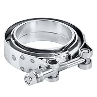 EVIL ENERGY 3.5 Inch V Band Clamp with Flange Male Female Stainless Steel 2PCS