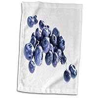 3dRose Blueberries Towel, 15
