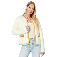 English Factory Women's Color Block Sweater Cardigan
