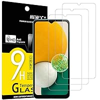 NEW'C [3 Pack Designed for Samsung Galaxy A13 4G / Galaxy A13 5G, Screen Protector Tempered Glass, Case Friendly Anti Scratch Bubble Free Ultra Resistant