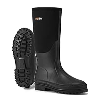 HISEA Men's Neoprene Rubber Boots Waterproof Durable Neoprene Boot for Men Outdoor Hunting Work Arctic Boot