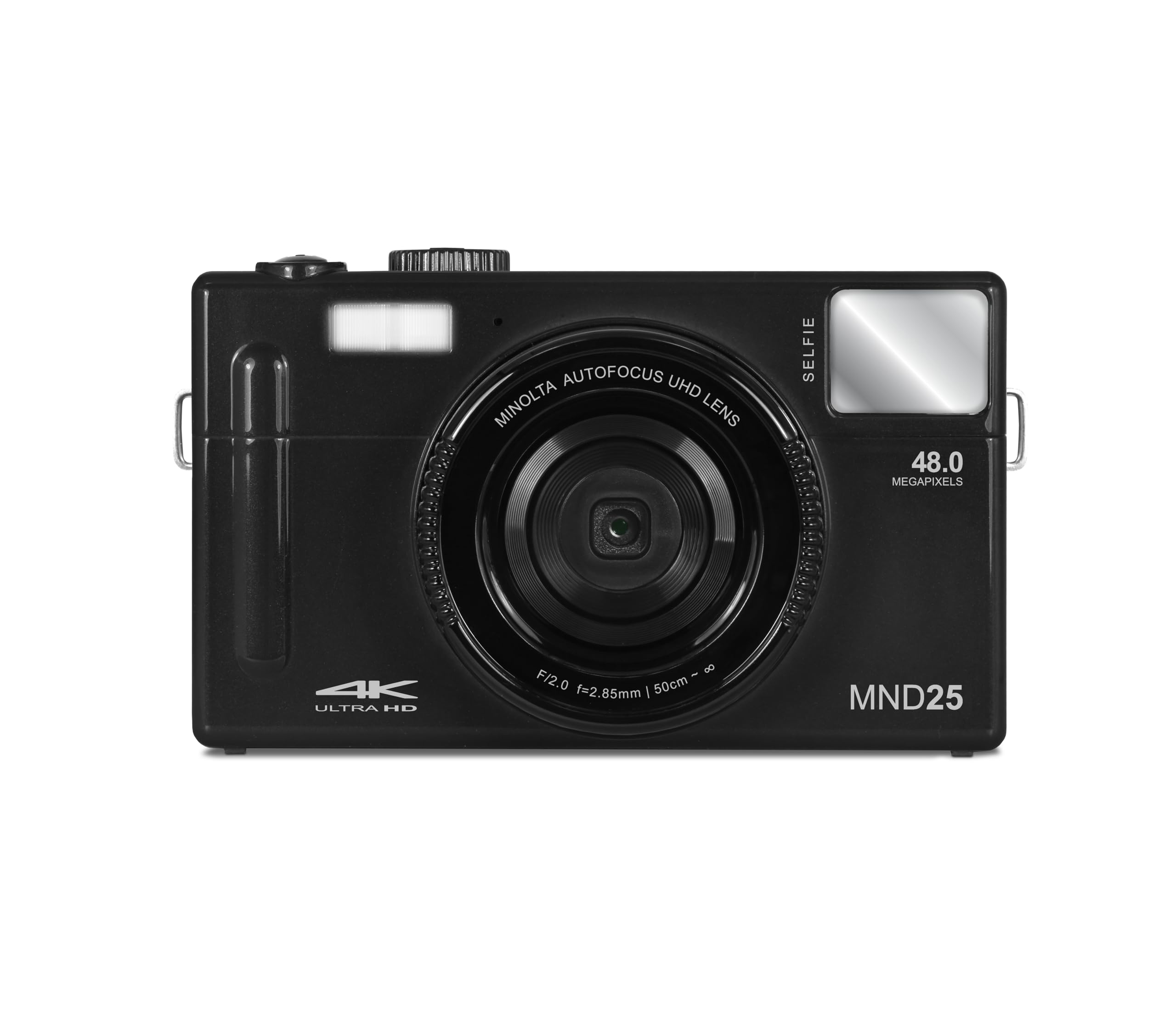 Minolta MND25 48 MP Autofocus / 4K Ultra HD Camera w/Selfie Mirror