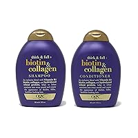 Organix Thick and Full Biotin and Collagen, DUO Set Shampoo + Conditioner, 13 Ounce, 1 Each by OGX