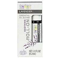 Aura Cacia Lavender Essential Oil Roll-On | GC/MS Tested for Purity | 9.2 ml (0.31 fl. oz.)
