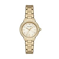 Emporio Armani Women's Three-Hand Gold-Tone Stainless Steel Bracelet Watch (Model: AR11609)