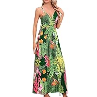 Women's Sundresses Fashion Sexy Solid Color Sleeveless Strap Dress Long Homecoming, S-XL