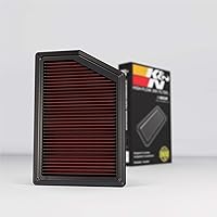 K&N Engine Air Filter: Increase Power & Towing, Washable, Premium, Replacement Air Filter: Compatible with 2014-2018 Jeep Cherokee L4/V6, 33-5009