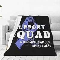Support Squad Stomach Cancer Awareness Throw Blanket 60