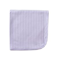 Touched by Nature Unisex Baby Organic Cotton Swaddle, Receiving and Multi-purpose Blanket, Lavender, One Size