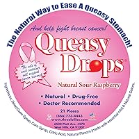 Queasy Drops – Supporting Breast Cancer Awareness | 21 Drops | Nausea(Chemo, Motion Sickness, etc.) | Drug Free & Gluten Free | Raspberry Flavor