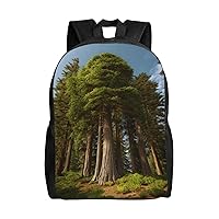 Nature Cedar print Backpacks Waterproof Light Shoulder Bag Casual Daypack For Work Traveling Hiking