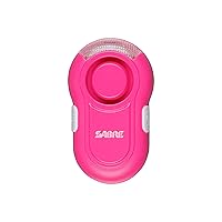 SABRE 2-in-1 Clip-On Personal Alarm With LED Safety Light, 120dB Alarm, Audible Up To 1,300-Feet (395-Meters), 3 Light Modes (Always On, Slow Flash and Fast Flash, Weatherproof