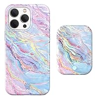 Velvet Caviar iPhone 15 Pro Max Case + MagSafe Battery Pack - Holographic Moonstone Marble (Bundle)