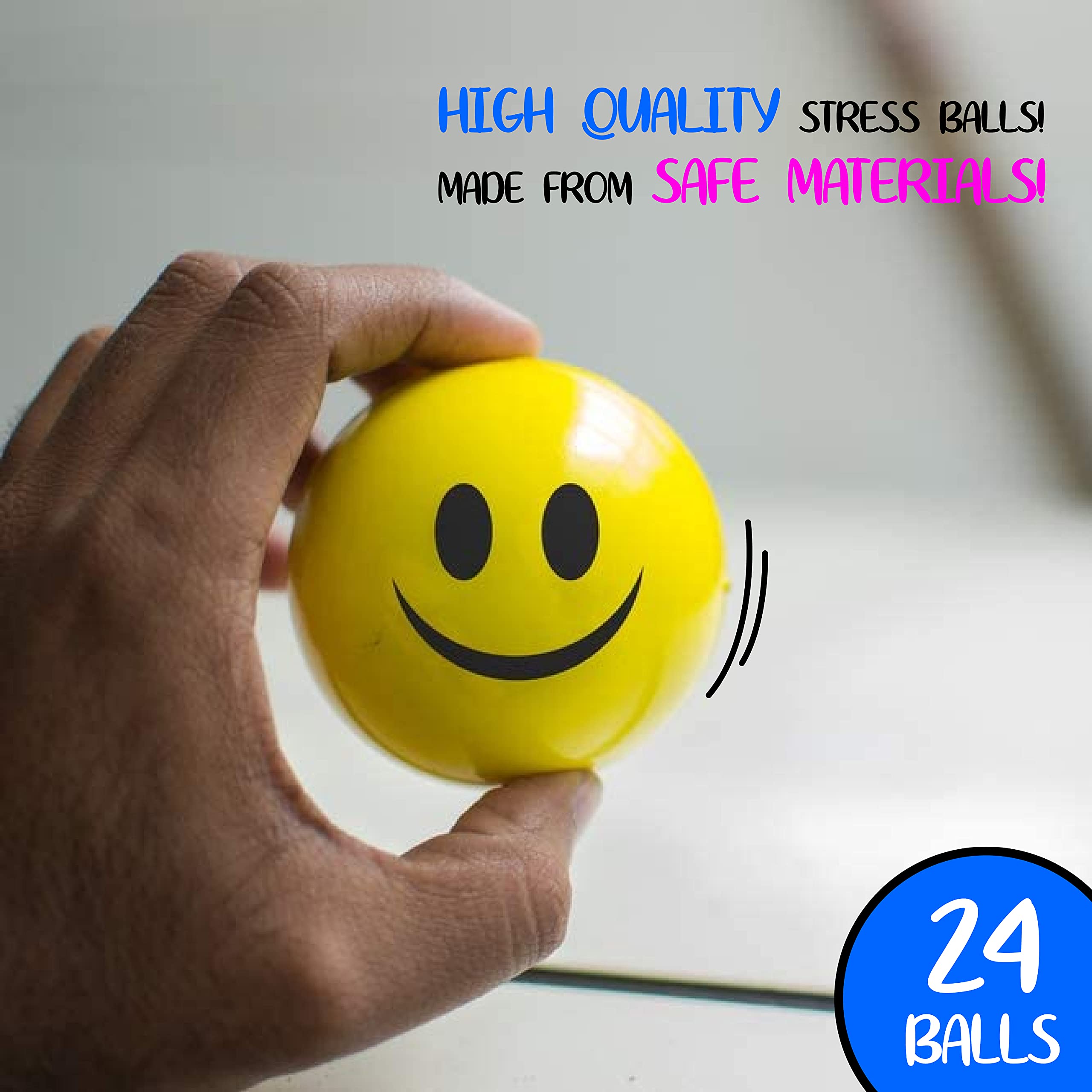 Mua Stress Balls for Kids and Adults - Ideal Bulk Pack of 24 2