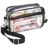 PACKISM Clear Purses for Women Stadium Clear Bag Stadium Approved Crossbody Concerts Bag for Game Day, Events, Sports