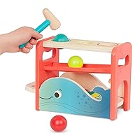 B. toys- Xylo-Pound Whale- Musical Instrument – Wooden Hammer & Balls – Developmental Toy for Toddlers – 1 Year +
