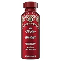 Old Spice Old Spice Aluminum Free Body Spray for Men, Swagger, 5.1 oz, 5.1 ounce