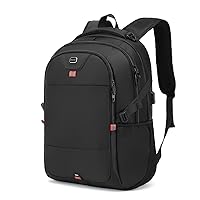Laptop Backpack 17 Inch Water Resistant Backpacks Durable College Travel Daypack Anti Theft with USB Charging Port Best Gift for Men Women(17 Inch, Black)