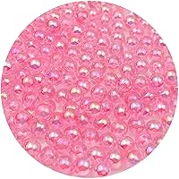 2000 Pcs 4mm Acrylic Round Beads AB Colors Craft Beads Round Spacer Beads with Holes for DIY Craft Making Necklace Bracelet Earring Ornament(13- Deep Pink)