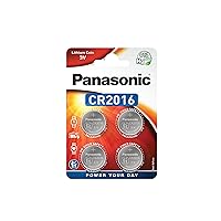 4 Pcs Panasonic Cr2016 3v Lithium Coin Cell Battery Dl2016 Ecr2016