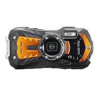 Ricoh WG-70 Orange Waterproof Digital Camera 16MP
