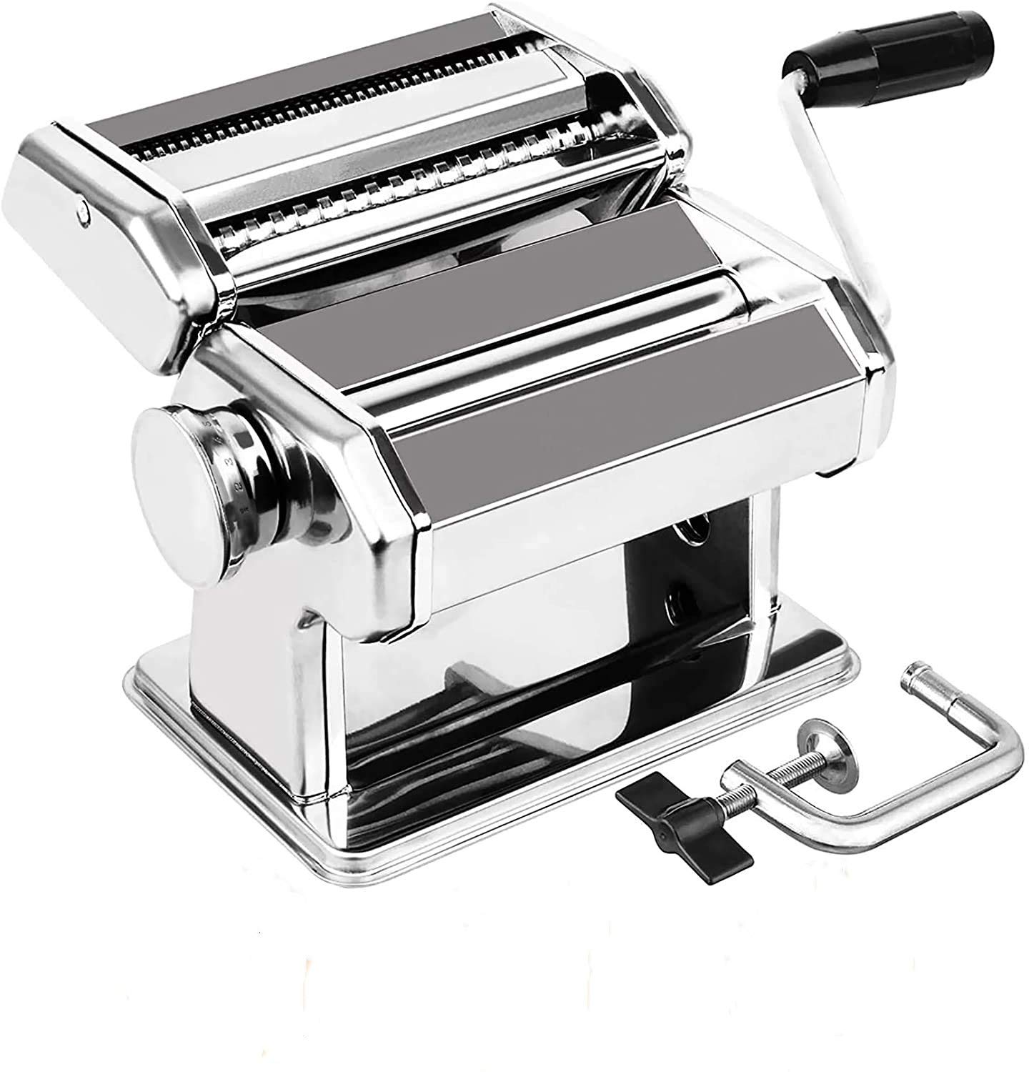 Mua Delgeo Pasta Maker Machine-3 in 1 Stainless Steel Pasta Machine (8  Thickness Settings),for Fettuccine/Spaghetti/Lasagne/Dough,Silver 150 trên  Amazon Anh chính hãng 2023 | Giaonhan247