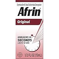 Afrin Original Maximum Strength 12 Hour Nasal Congestion Relief Pump Mist - 15 mL (pack of 3)