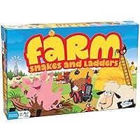 Outset Media Farm: Snakes and Ladders - No Reading Required, Preschool & Kids Board Game, Builds Children's Social & Developmental Skillls, Outset Media, Ages 3+, 2-6 Players