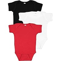 RABBIT SKINS Baby Bodysuit Girl & Boy | Newborn 0-3 Months to 24 Month Toddler 3-Pack Bulk Set, Snap Easy Closure