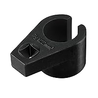 DURATECH O2 Oxygen Sensor Socket 3/8-inch Drive x 7/8-inch (22mm), Offset Oxygen Sensor Wrench Cr-Mo Steel, 6-Point O2 Sensor Tool with Wire Gate